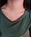 Tanyoyo Zircon Water Drop Wine Glass Pendant Necklace, 14k White Gold Plated