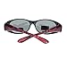 Polarized Sunglasses Fit Over Glasses for Small Glasses Oval Frame Red Print