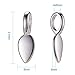 PandaHall Elite 1 Box About 100 Pcs Leaf Shape Tibetan Style Glue-on Flat Pad Bails Cadmium and Lead Free Size 21x8x6mm for Craft Pendants Silver