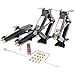 Red Hound Auto Quantity 4 24 in. RV Stabilizer Scissor Leveling Jacks with Handle, Screws, Drill Socket and Level 5000 Pound (2.5 Ton Each)