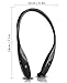 Bluetooth Headphones, Wireless Headset with Mic Stereo Neckband Headset Hand-free Sport Earphone In-ear Noise Cancelling Earbud for IOS, Android LG Samsung iphone phone Bluetooth (black 1)