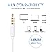 Headphones, 4Pack Quality Earbuds Earphones with Microphone and Volume Control, Compatible with 6s Plus/6s/6/SE/5s/5c/5 Samsung Galaxy and More Android Smartphones 3.5mm Headphones White (4 Pack)thumb 1
