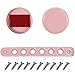 Side Door handle insert Grab Handle & Push Button Knobs Cover Trim For Jeep Wrangler JK JKU 2007-2018 (pink）