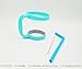 NEW DESIGN Anti-slip Handle for 30 Oz YETI Rambler - Fits RTIC Tumbler SIC Cup Thermik and other 30 ounces Tumblers- with Free Silicone Drinking Straw + Cleaning Brush - Teal (Tumbler not included)