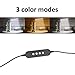 USB LED Desk Clip Light - 10W Bright Book Light Clip on for Bed Night Reading,Steel Gusseneck Clip Lamp for Work/Music/Art Studio with 3 Lighting Modes 10-Level Dimmer Light,Adapter Included (Black)