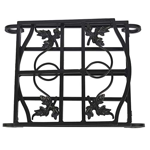 Patio Guarder Firewood Log Holder Wrought Iron Indoor Fireplace Wood Stove Stacking Rack Logs Bin Firewood Storage Carrier for Outdoor Fireplace Pit Decorative Black - Thumbnail 2