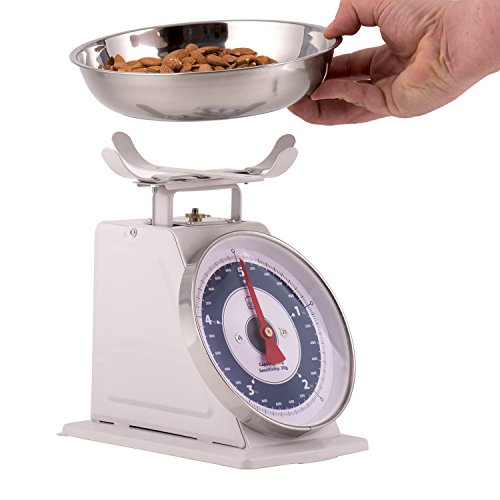Modern Food Weight Scale - Countertop Analog Scale with 5kg Capacity - Removable Bowl, Portion Control, Ketogenic Diet & Weight Watchers - Perfect for Baking, Baby Food Prep & Health Bulk Foods - Thumbnail 4