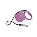 FLEXI New Classic Tape Retractable Dog Leash for Small Dogs Up to 33 lbs. – 16 ft., Pink Tangle-Free Pet Walking Leash with One-Handed Brake, Pause, Lock German Quality Product