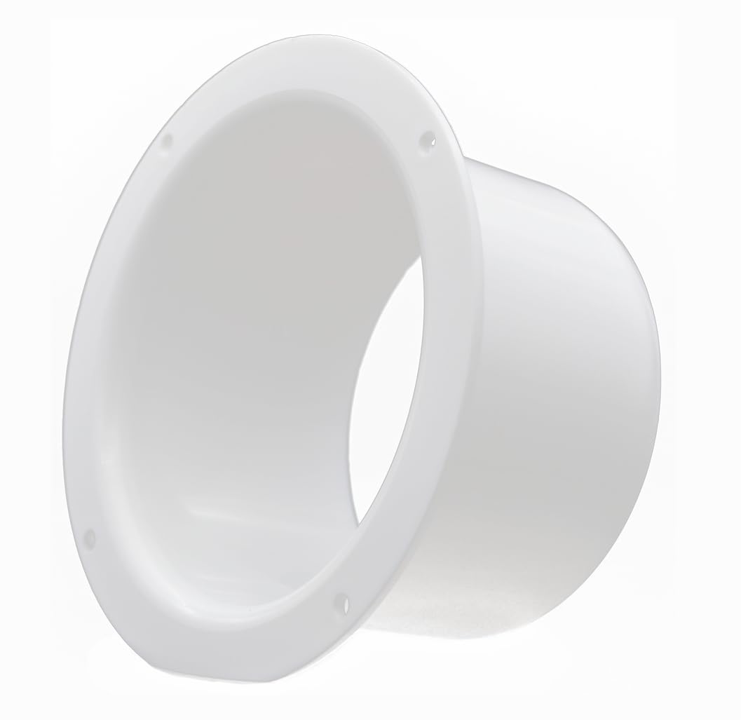 H&C Vent Connector Flange │ Air Ventilation Pipe Connectors for Ducting Flex Aluminium Tube PVC Duct Flexible Hose │ Wall Plate Backdraft Shutter Gravity Valve │ Tumble Dryer Extractor fan Conditioner — image 1