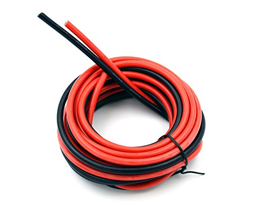 TUOFENG Silicon Wire 10AWG 20 Feet Wires Black and Red High Temperature Resistant Ultra of Tinned Copper Wire Flexible Works Well for Subwoofers Cables - Thumbnail 3