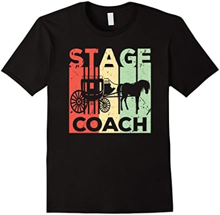 Mens Stage Coach Vintage T Shirt XL Black