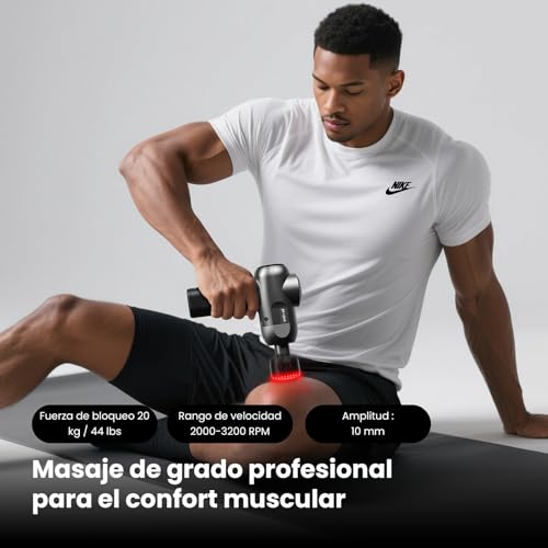 BOB AND BRAD C2 Ultra Muscle Massage Gun with Infrared Heat Therapy, Percussive Massage Gun for Deep Tissue, Muscle Massager for Home, Office and Workout