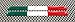 ITALY ITALIA WIDE FLAG 3D DOMED Decal Sticker PAIR