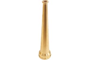 FIREHOSEDIRECT Brass 1 1/2" Smooth Bore Fire Nozzle (NPSH)