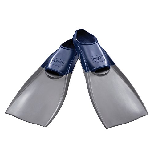 Speedo Rubber Swim Training Fins, Navy, XX-Large