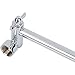 ShowerMaxx Adjustable Shower Arm Height/Angle Extension Brass with Chrome Finish, Solid Brass Ball Joints Including Free Teflon Tape Universal Fit for Any Shower Application, 9.5