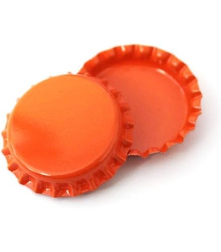 50 Double Sided Red Bottle Caps – Linerless Steel Caps For Crafts & Home Brewing