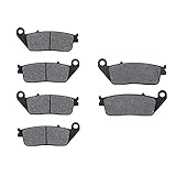 KMG Front + Rear Brake Pads for 1997-1999 Honda GL 1500 Valkyrie Tourer - Non-Metallic Organic NAO Brake Pads Set