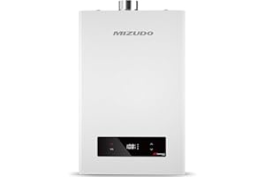 Natural Gas Tankless Water Heater, MIZUDO 7.5 GPM, 170,000 BTU, CSA Certified, Indoor Installation Instant Hot Water Heater for Residential Whole House, Gen 2