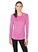 RBX Active Women's Striated L/S Lightweight Crew Neck Base Layer Running Tee Shirt