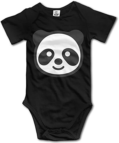 Panda Emoji Bear Cute Zoo Animal Cub Grizzly Bamboo Baby Boys Girls Cotton Comfortable Fashion Short Sleeve Bodysuits