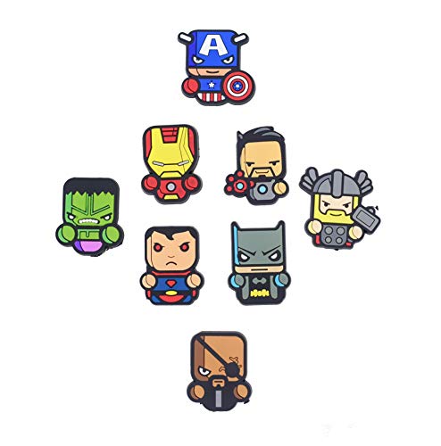 Exclusive Marvel Refrigerator Magnets Set-BeAwesome Avengers Fridge Magnets-Comics magnets-Marvel Legends Group Set of 8 Magnets-Kitchen and Home Decor