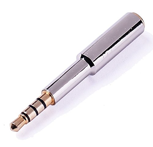 Josi Minea x Pcs Audio Jack Extender Headphone Adapter with Gold  Plated 4-Pole Connectors (3 Ring Jack) for Apple iPhone Plus  5S