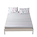 BuLuTu Deep Pocket Fitted Sheet Twin Only 100 Percent Cotton,Colorful Pastel Stripes Print Kids Girls Fitted Bottom Sheet Twin Multi-Colored,Breathable,Soft,Premium Single Bed Sheet(1 Piece)