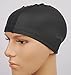 Peacoco Lycra Swim Cap PU Swimming Cap for Women and Men Adult Waterproof Swim Caps Protective Ear Caps-Keep Long Hair Dry-Training and Racing