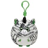 TY Beanie Ballz - OASIS the Zebra (Plastic Key Clip - 2.5 inch)