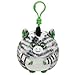 TY Beanie Ballz - OASIS the Zebra (Plastic Key Clip - 2.5 inch)