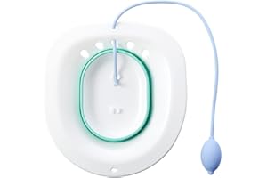 Sitz Bath - Steam Seat Over The Toilet Foldable Sitz Bath Basin for Soaking by Seat for The Toilet- Perineal Bath for Hemorrh