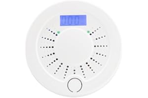 Combination Smoke and Carbon Monoxide Alarms Battery Operated with Sound Warning LCD Display (Model:CS25)