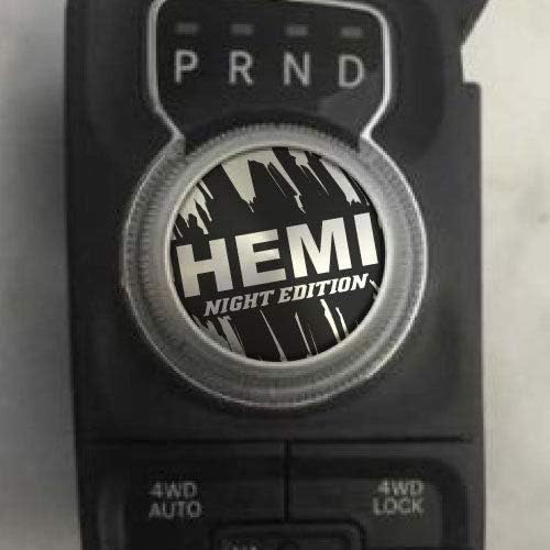 Montree Shop Dodge Ram HEMI Night Edition Grunge Shift Knob Decal Sticker Graphic Vinyl Drive