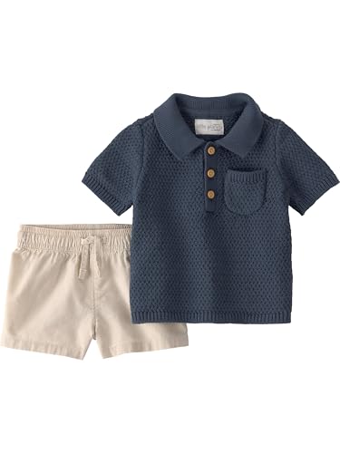 Little Planet by Carter's Boy 2-piece Shorts Set made with Organic Cotton, Navy…