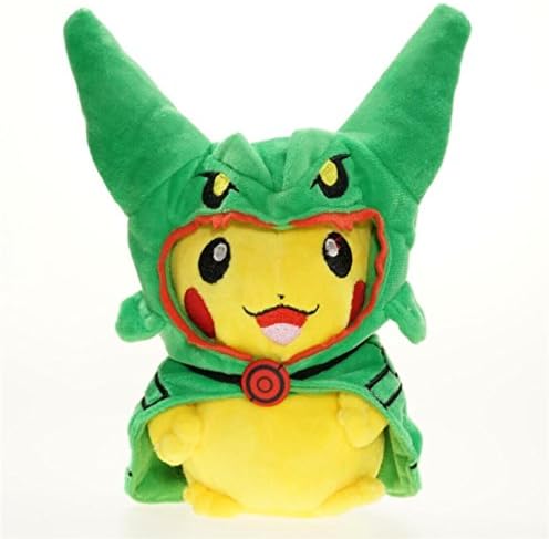 23cm 9" Pokemon Pikachu Mega Rayquaza Laugh Plush Toy Stuffed Doll Figure
