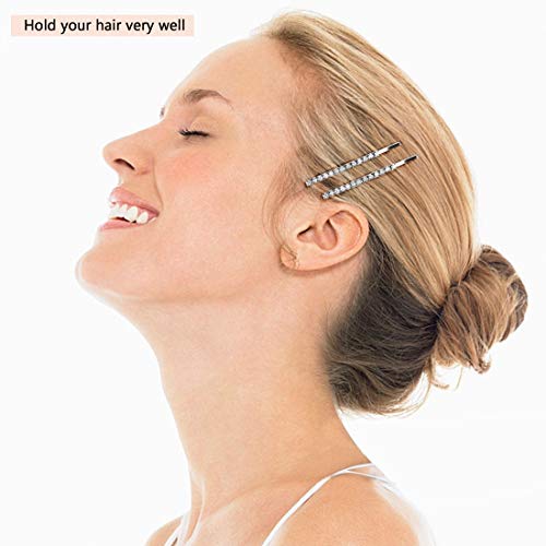 Rhinestone Bobby Pins, Small Crystal Bobby Pins, Bobby Pins Bulk for Lady Women Girls, Hair Clips Pin(24 Pcs) - Thumbnail 3