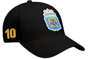 Icon Sports Compatible with Argentine Football Association Lionel Messi Cap - Unisex Adult - Black Color Logo