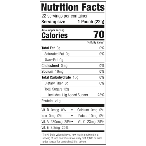 FUNABLES FRUITY SNACKS, MIXED BERRY FLAVORED SNACKS, 0.8 OZ 22 CT