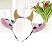 TOYMYTOY Cartoon Dairy Cow Ears and Horns Design Headband Hairhoop Hair Accessiores for Party Show Performance