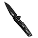 Kershaw Flythrough Pocket Knife (1988); RJ Martin Design; 3-inch 8Cr13MoV Steel, Drop-Point Blade with Black Oxide Coating; Features See-Through Pivot, Frame Lock, KVT Manual Open with Flipper; 3.7oz