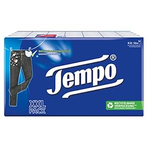 Tempo Klassieke zakdoeken, 4-laagse papieren handdoeken in bewezen tempokwaliteit, 56 x 10 doeken (560 doekjes)