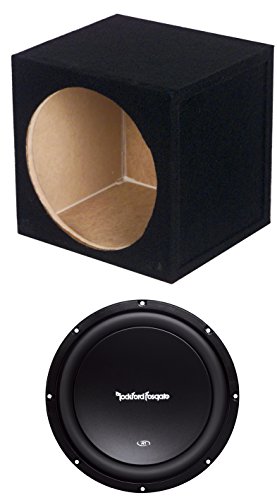 ROCKFORD FOSGATE R1S410 10" 300W 4-Ohm Subwoofer Power Woofer R1S4-10+Sub Box