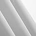 Deconovo Decorative Darkening Thermal Insulated Treatment Blackout Grommet Window Curtain Panel for Living Room, 52x84 Inch, Greyish White