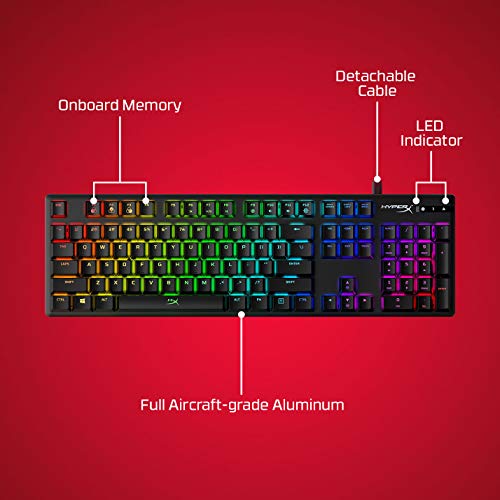 HyperX Alloy Origins Mechanical Gaming Keyboard, SoftwareControlled
