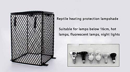 image for OMEM reptilel Heating lamp lampshade Guard Scald Protector Metal Amphi