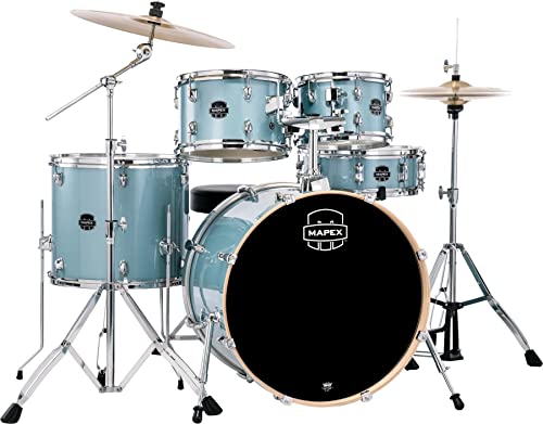 Mapex Venus 5-piece Rock Complete Drum Set - Aqua