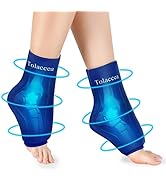 Ankle Foot Ice Pack Wrap for Injuries, Reusable Gel Cold Pack with Cold Compression Therapy, Hot ...