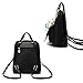 Womens Backpack Leather Multi-Way Girls School Backpack Cartoon Pendant