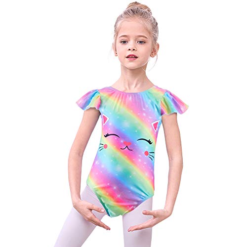 MHJY Girls Gymnastics Leotard Unicorn Ballet Dancewear One-Piece Activewear Bodysuit Athletic Leotards
